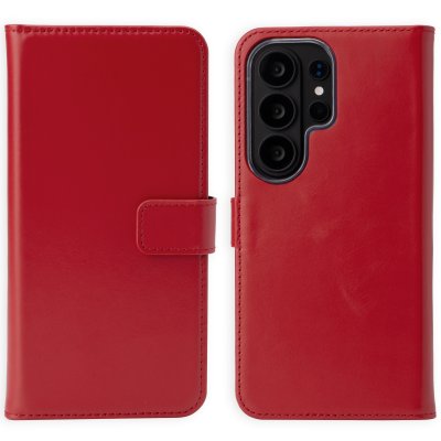 SELENCIA Etui portefeuille en cuir v&eacute;ritable pour Samsung Galaxy S26 Ultra - Rouge