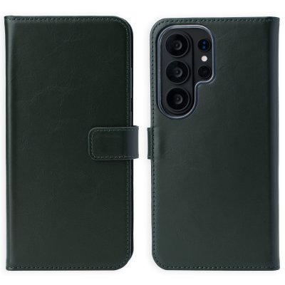 SELENCIA Etui portefeuille en cuir v&eacute;ritable pour Samsung Galaxy S26 Ultra - Vert