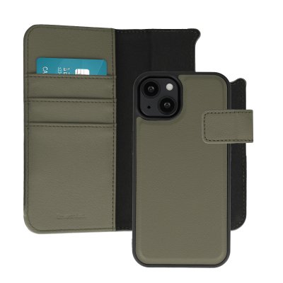 IMOSHION Etui portefeuille luxe 2-en-1 amovible pour iPhone 13 - Vert