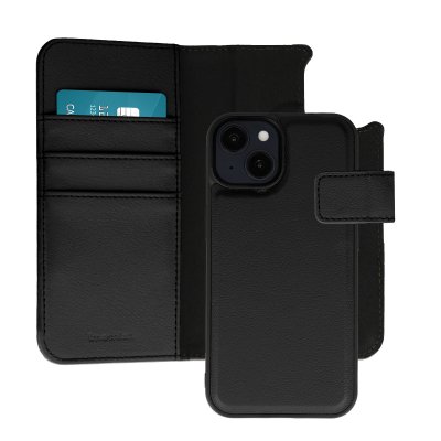 IMOSHION Etui portefeuille luxe 2-en-1 amovible pour iPhone 14 - Noir