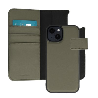 IMOSHION Etui portefeuille luxe 2-en-1 amovible pour iPhone 14 - Vert