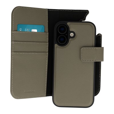 IMOSHION Etui portefeuille luxe 2-en-1 amovible pour iPhone 16 - Vert