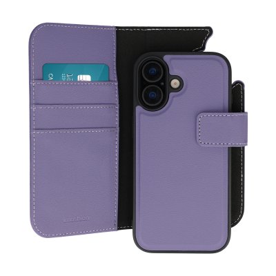 IMOSHION Etui portefeuille luxe 2-en-1 amovible pour iPhone 16 - Violet
