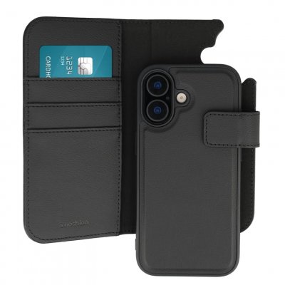 IMOSHION Etui portefeuille luxe 2-en-1 amovible pour iPhone 17 - Noir