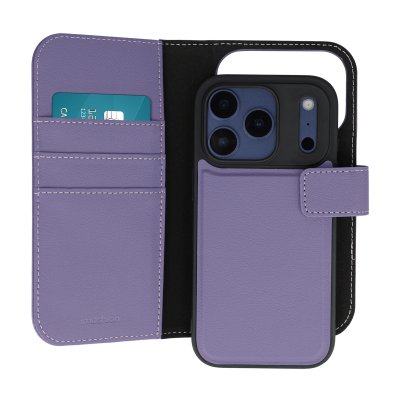 IMOSHION Etui portefeuille luxe 2-en-1 amovible pour iPhone 17 Pro - Violet