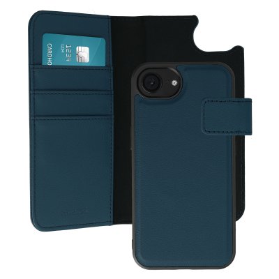 IMOSHION Etui portefeuille luxe 2-en-1 amovible pour iPhone 17e / 16e - Bleu