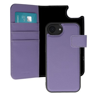 IMOSHION Etui portefeuille luxe 2-en-1 amovible pour iPhone 17e / 16e - Violet
