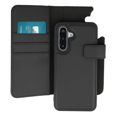 IMOSHION Etui portefeuille luxe 2-en-1 amovible pour Samsung Galaxy A17 (5G) / (4G) - Noir