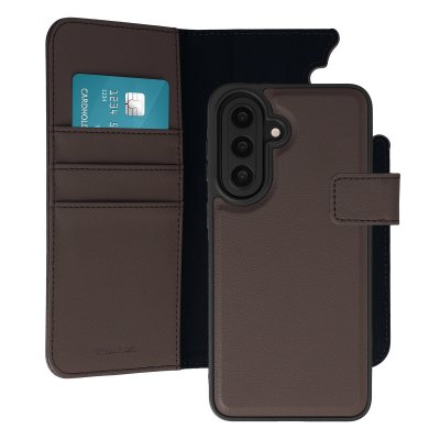 IMOSHION Etui portefeuille luxe 2-en-1 amovible pour Samsung Galaxy A57 (5G) - Marron