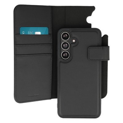 IMOSHION Etui portefeuille luxe 2-en-1 amovible pour Samsung Galaxy S24 FE - Noir