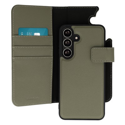 IMOSHION Etui portefeuille luxe 2-en-1 amovible pour Samsung Galaxy S24 FE - Vert