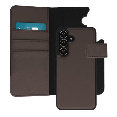 IMOSHION Etui portefeuille luxe 2-en-1 amovible pour Samsung Galaxy S25 FE - Marron