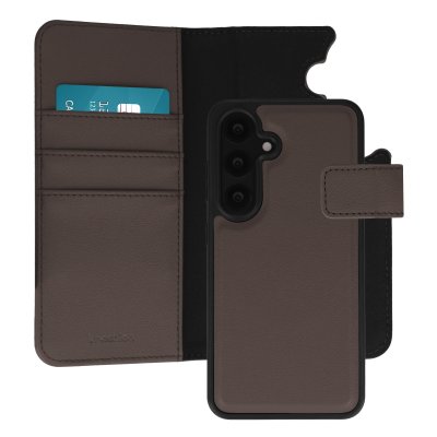 IMOSHION Etui portefeuille luxe 2-en-1 amovible pour Samsung Galaxy S25 - Marron