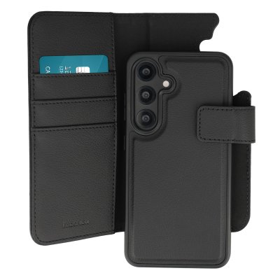 IMOSHION Etui portefeuille luxe 2-en-1 amovible pour Samsung Galaxy S25 - Noir