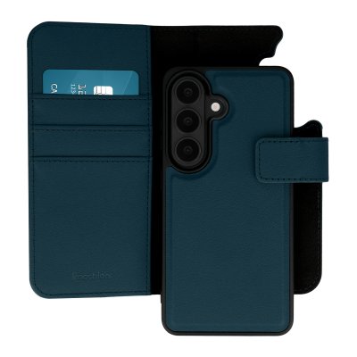 IMOSHION Etui portefeuille luxe 2-en-1 amovible pour Samsung Galaxy S26 - Bleu