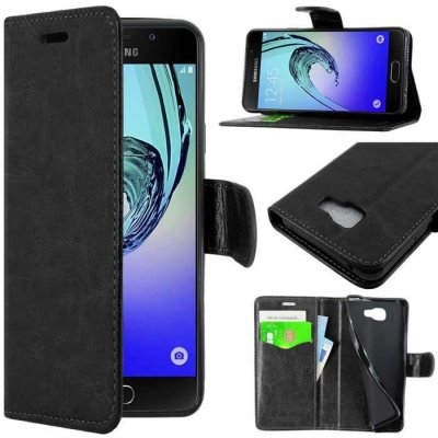 EBESTSTAR Etui portefeuille pour a3 2016 galaxy sm-a310f pu cuir porte-cartes support stand, noir