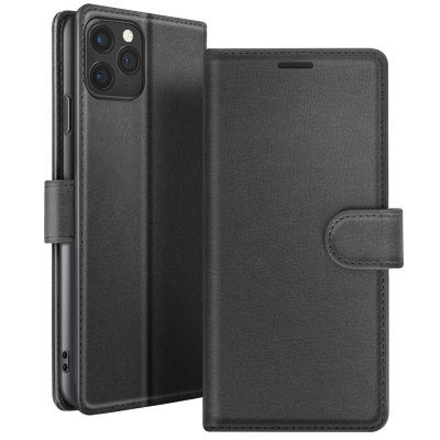 ZANAE Etui Portefeuille pour iPhone 11 Pro Support et Languette Magn&eacute;tique Zana&eacute; Noir