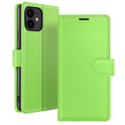 ZANAE Etui Portefeuille pour iPhone 12 mini Fonction Support et Languette Magn&eacute;tique Zana&eacute; Vert