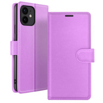 ZANAE Etui Portefeuille pour iPhone 12 mini Fonction Support et Languette Magn&eacute;tique Zana&eacute; Violet