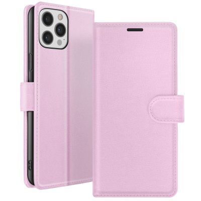 ZANAE Etui Portefeuille pour iPhone 12 Pro Max avec Support et Languette Magn&eacute;tique Zana&eacute; Rose