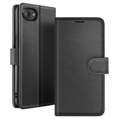 ZANAE Etui Portefeuille pour iPhone 16e Support et Languette Magn&eacute;tique Zana&eacute; Noir