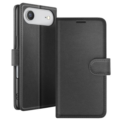 ZANAE Etui Portefeuille pour iPhone 17 Air Fonction Support et Languette Magn&eacute;tique Zana&eacute; Noir