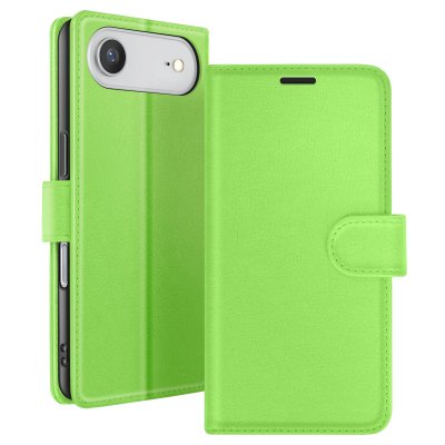 ZANAE Etui Portefeuille pour iPhone 17 Air Fonction Support et Languette Magn&eacute;tique Zana&eacute; Vert