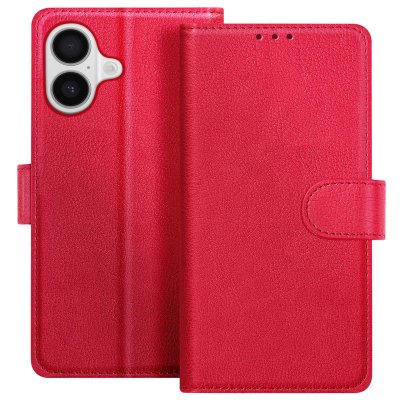 AVIZAR Etui Portefeuille pour iPhone 17 S&eacute;rie Chesterfield avec Fonction Support Rouge