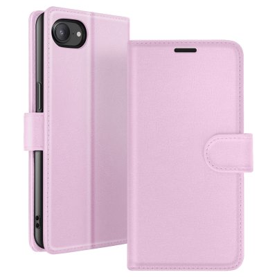 ZANAE Etui Portefeuille pour iPhone 17e avec Fonction Stand et Languette Magn&eacute;tique Zana&eacute; Rose