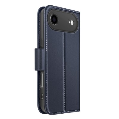 AVIZAR Etui Portefeuille pour iPhone Air en Cuir Premium avec Fonction Stand Bleu nuit