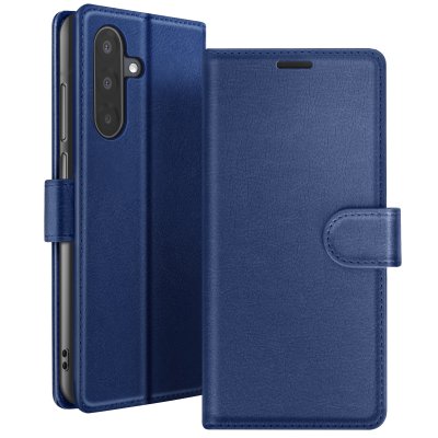 ZANAE Etui Portefeuille pour Samsung A17 Support et Languette Magn&eacute;tique Zana&eacute; Bleu nuit