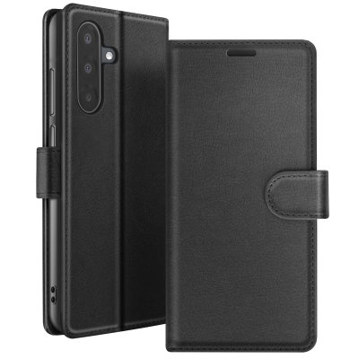 ZANAE Etui Portefeuille pour Samsung A17 Support et Languette Magn&eacute;tique Zana&eacute; Noir