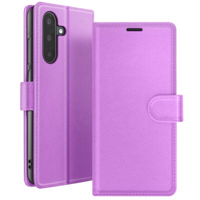 ZANAE Etui Portefeuille pour Samsung A17 Support et Languette Magn&eacute;tique Zana&eacute; Violet