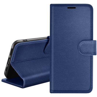 ZANAE Etui Portefeuille pour Samsung A24 Support et Languette Magn&eacute;tique Zana&eacute; Bleu nuit