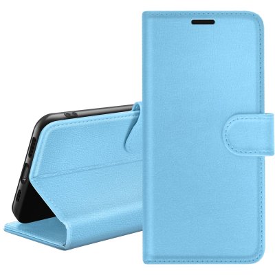 ZANAE Etui Portefeuille pour Samsung A26 Support et Languette Magn&eacute;tique Zana&eacute; Bleu clair