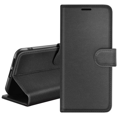ZANAE Etui Portefeuille pour Samsung A55 Support et Languette Magn&eacute;tique Zana&eacute; Noir