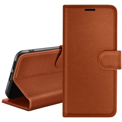 ZANAE Etui Portefeuille pour Samsung A73 5G Support et Languette Magn&eacute;tique Zana&eacute; Marron