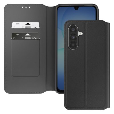 AVIZAR Etui Portefeuille pour Samsung Galaxy A17 Fonction Support et Clapet Magn&eacute;tique Noir