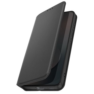 AVIZAR Etui Portefeuille pour Samsung Galaxy S25 FE Magn&eacute;tique avec Support video Noir