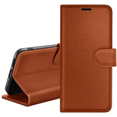 ZANAE Etui Portefeuille pour Samsung S20 FE Support et Languette Magn&eacute;tique Zana&eacute; Marron