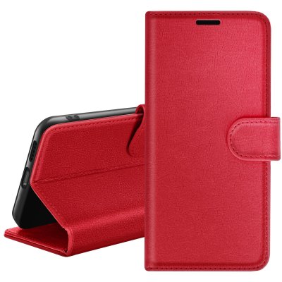 ZANAE Etui Portefeuille pour Samsung S20 FE Support et Languette Magn&eacute;tique Zana&eacute; Rouge