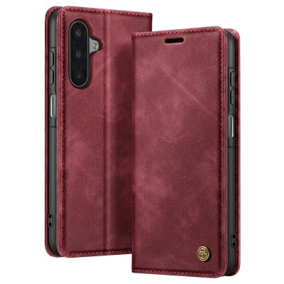 AVIZAR Etui Portefeuille Samsung Galaxy A17 Collection CaseMe - Effet Vintage - Bordeaux