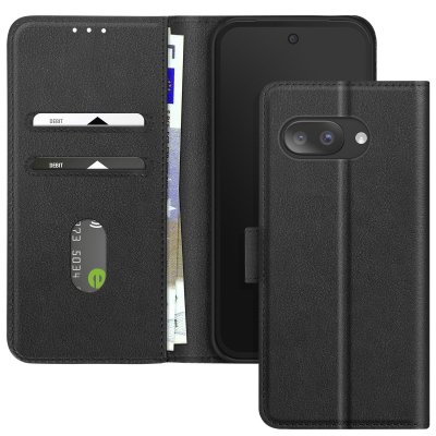 AVIZAR Etui pour Google Pixel 9a Clapet Portefeuille et Support Vid&eacute;o Noir