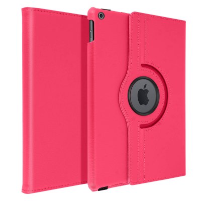 AVIZAR Etui pour iPad 2021 2020 et 2019 10.2 Int&eacute;grale Support Rotatif 360&deg; Rose fuchsia