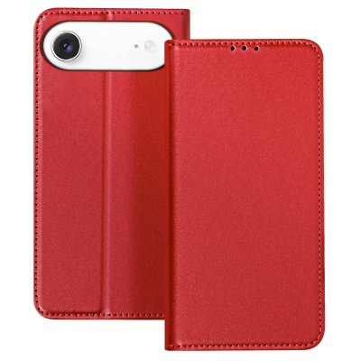 AVIZAR Etui pour iPhone 17 Air en Cuir avec Portes Cartes et Rabat Aimant&eacute; Rouge