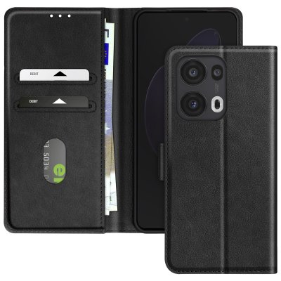 AVIZAR Etui pour Oppo Reno 13 Pro Clapet Portefeuille et Support Vid&eacute;o Noir