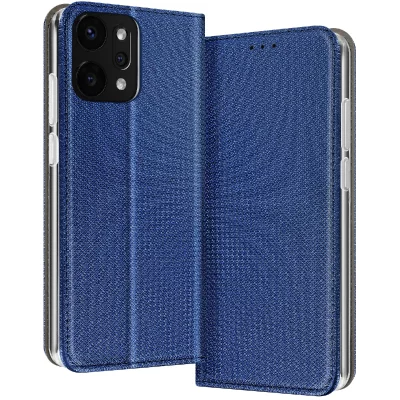 AVIZAR Etui pour Oppo Reno 14 Textur&eacute; Stri&eacute; avec Porte-cartes Bleu nuit