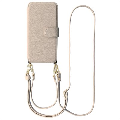 SELENCIA Etui Riva avec MagSafe et cordon de t&eacute;l&eacute;phone pour Samsung Galaxy S26 - Beige