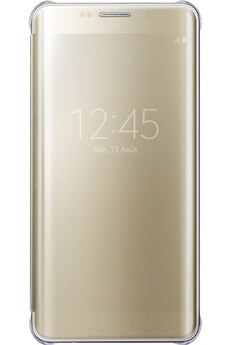 SAMSUNG Etui  Clear View Cover pour Galaxy S6 Edge+ Or