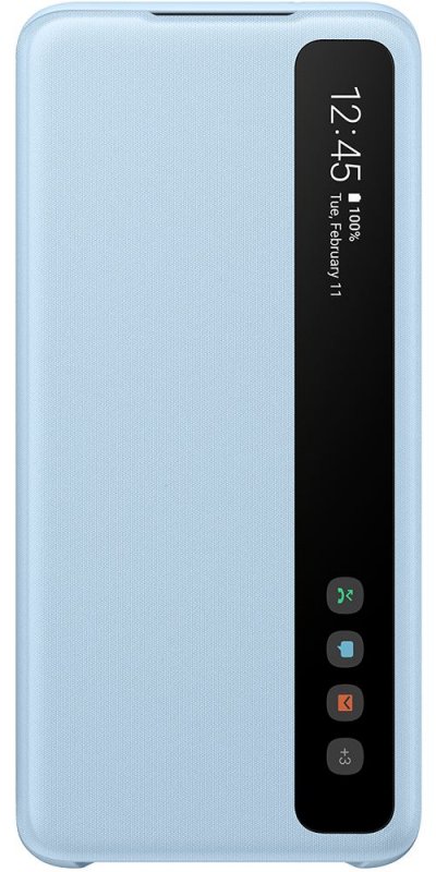 SAMSUNG Etui  S20 Clear View cover bleu